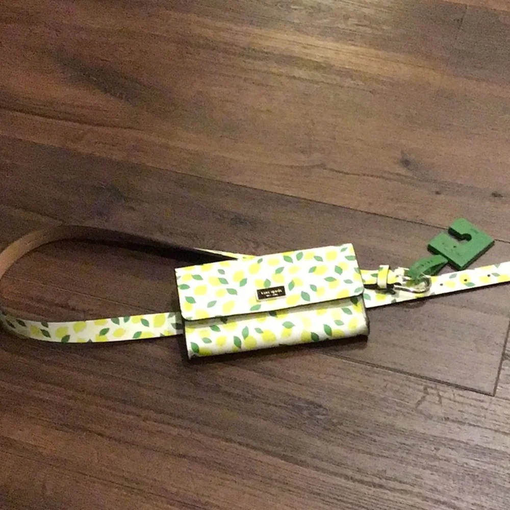 Kate Spade New York NWT genuine leather Lemon Belt Bag size L/XL.